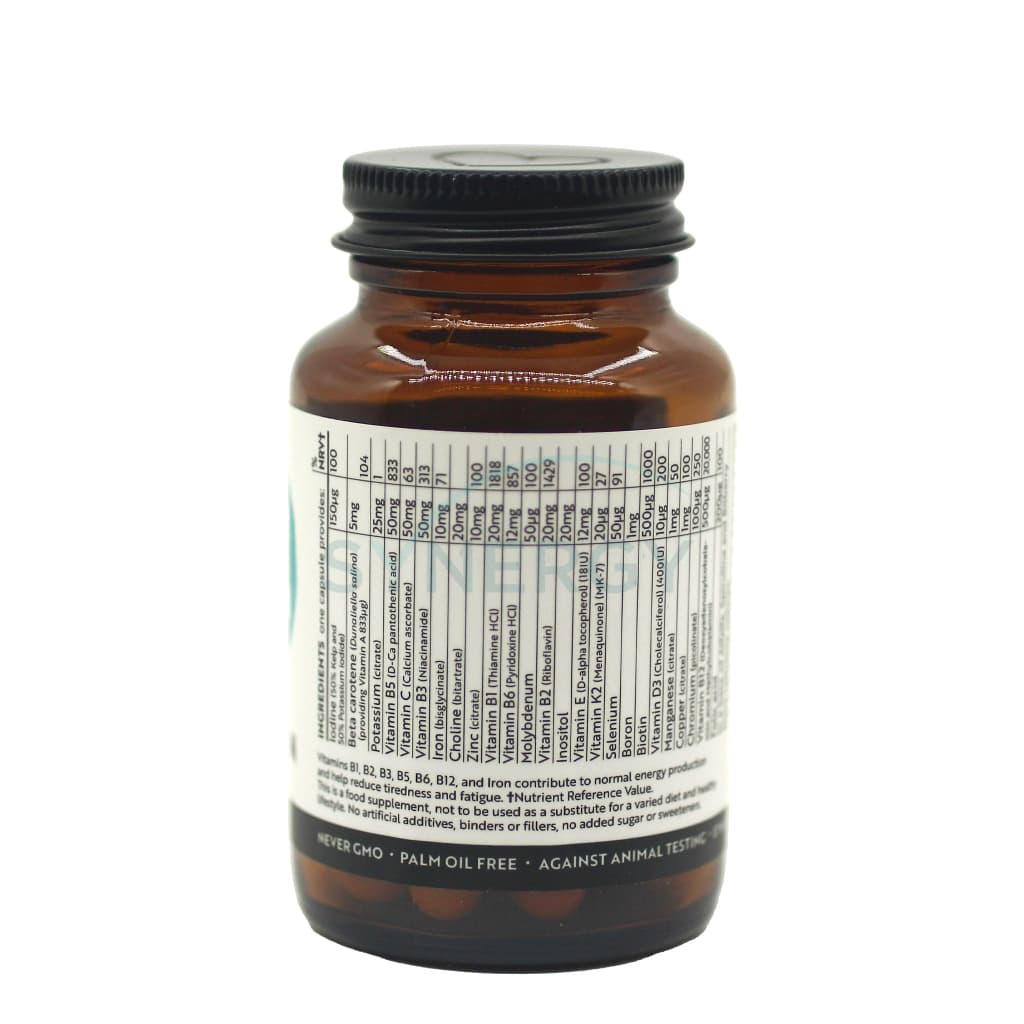 Multivitamin Cap Viridian Essential Vegan Multivitamin Veg Caps | Wellness By Synergy ...