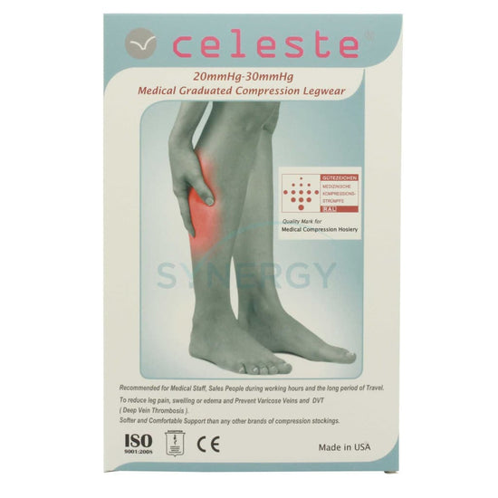 Medical Graduated Compression Beige Surgical Close Toe Legwear 20-30Mmhg - Clinical Grade