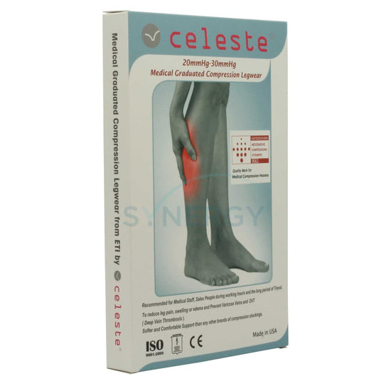 Medical Graduated Compression Beige Surgical Close Toe Legwear 20-30Mmhg - Clinical Grade