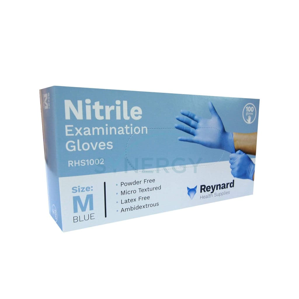 Nitrile Examination Gloves Powder Free Blue M
