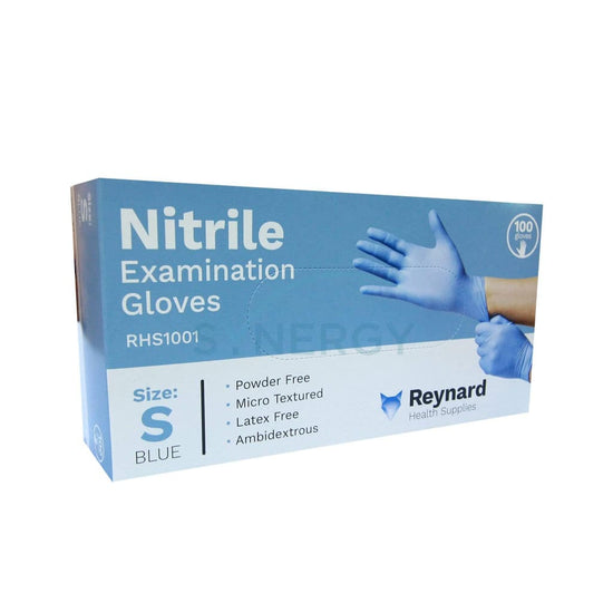 Nitrile Examination Gloves Powder Free Blue S