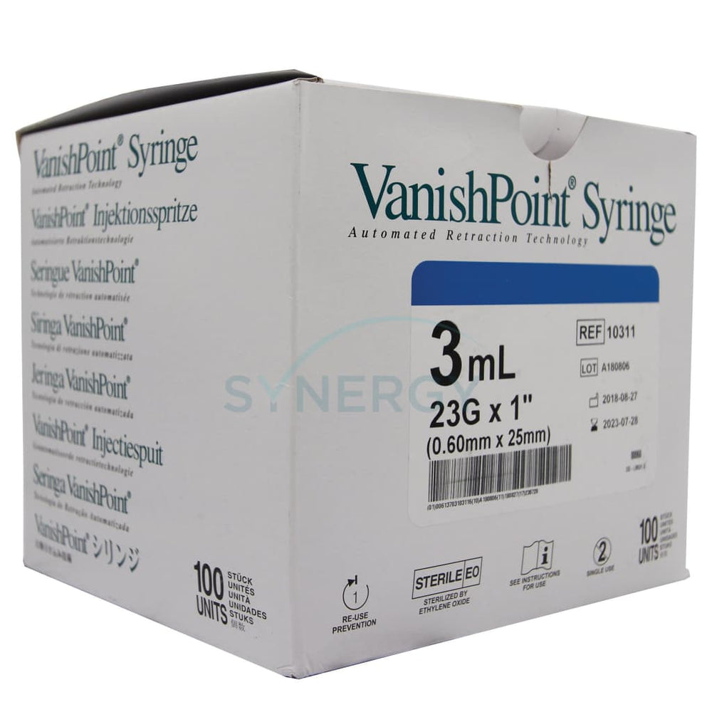 Retractable VanishPoint Syringe 3mL
