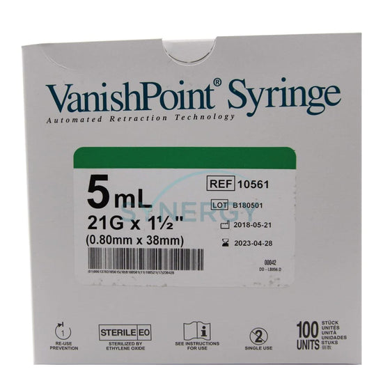 Vanishpoint Syringe 5Ml