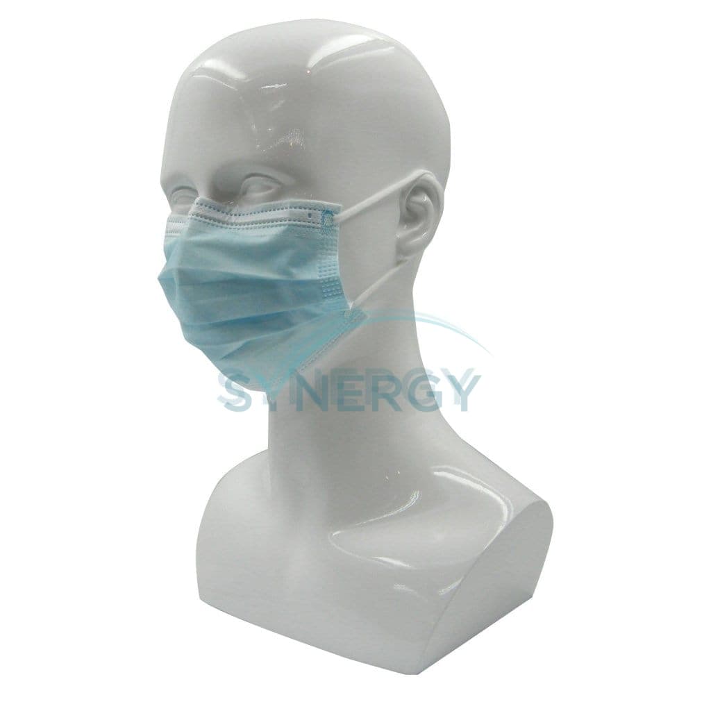 Reynard Medical Face Masks (White / Blue) Blue