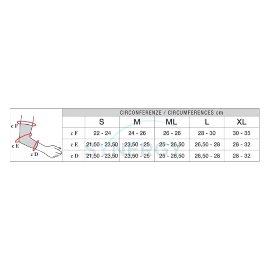 Solidea Graduated Compression Elbow Support With Silver Ions