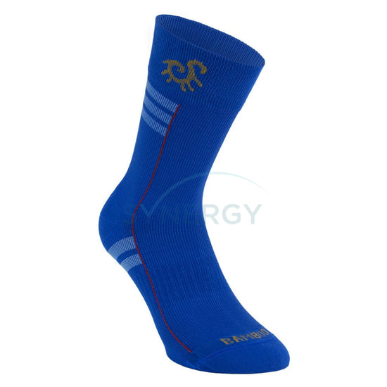 Solidea Graduated Compression Unisex Bamboo Fly Performance Socks 18/24 Mmhg Mid-Calf Blu Tonic -