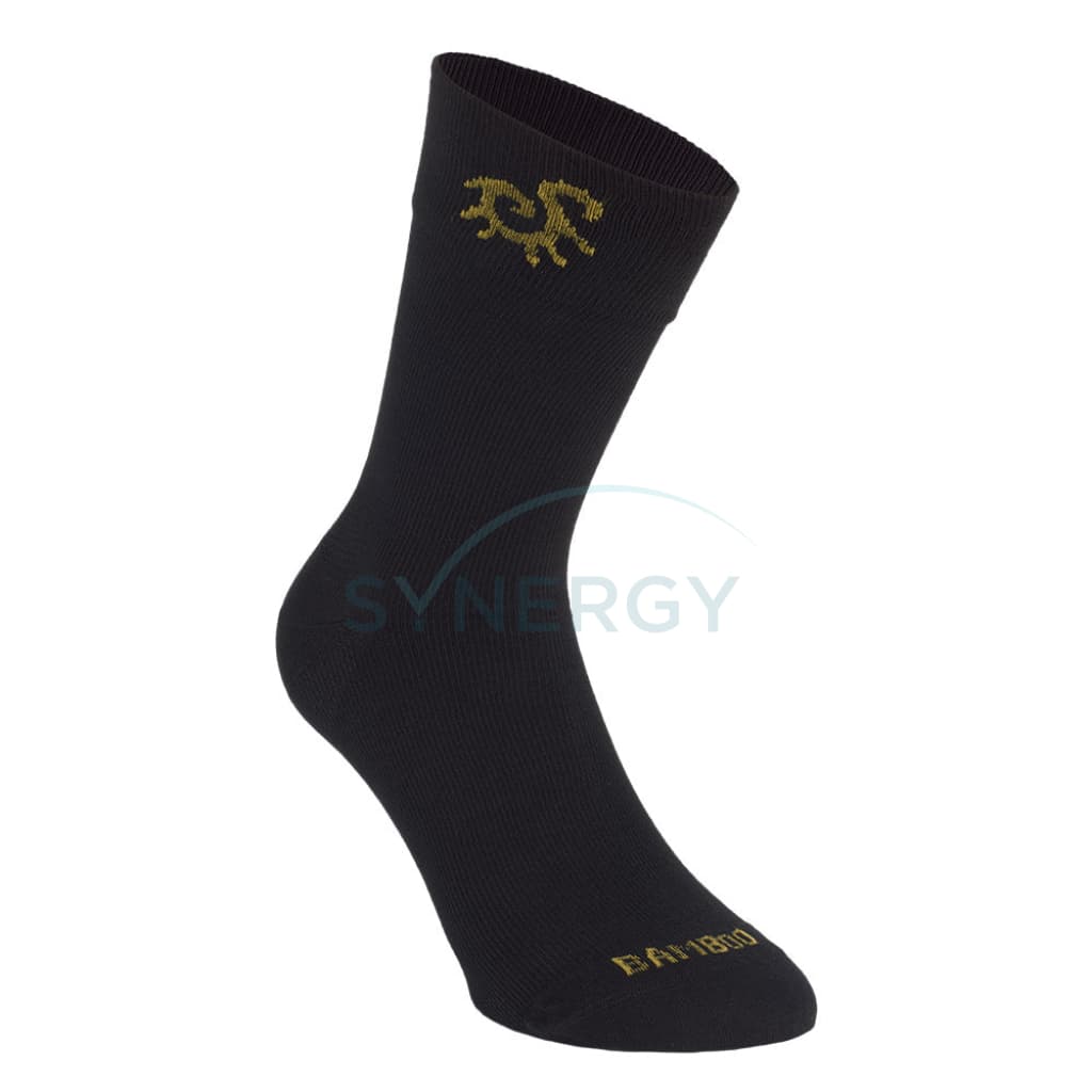 Solidea Graduated Compression Unisex Bamboo Fly Young Socks 18/24 Mmhg Mid-Calf Nero - Size S (Bx)