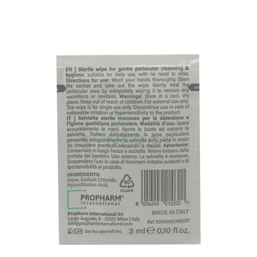 Sterile PROPharm EYCLENS HOCl WIPE/Salvietta (Box of 20’s)