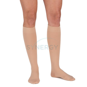 Medical Graduated Compression Beige Surgical Close Toe Legwear 20-30Mmhg - Clinical Grade