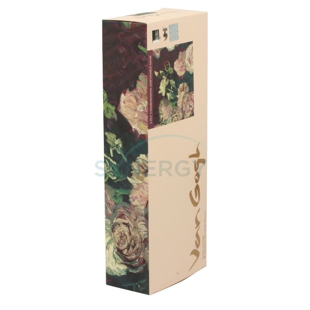花盆中的牡丹和玫瑰立體口罩 (12片/盒)